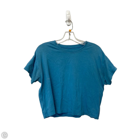Top Short Sleeve By Lululemon In Blue, Size: S