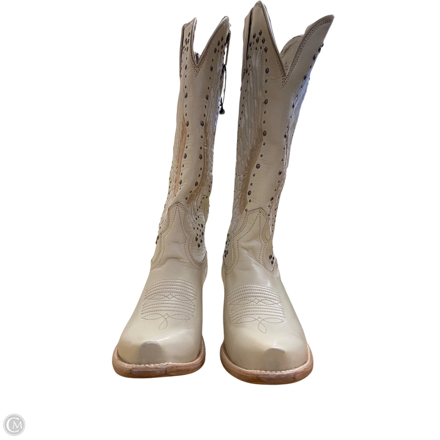 Boots Leather By Freebird In Cream, Size: 8