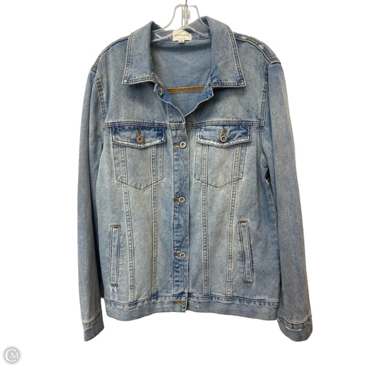 Jacket Denim By Clothes Mentor In Blue Denim, Size: Xxl