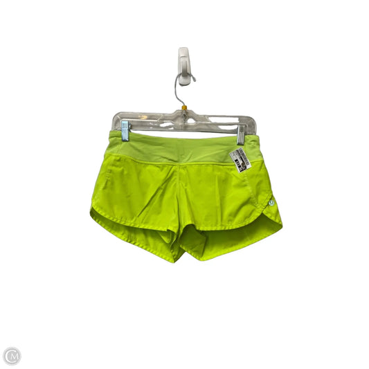 Athletic Shorts By Lululemon In Yellow, Size: S