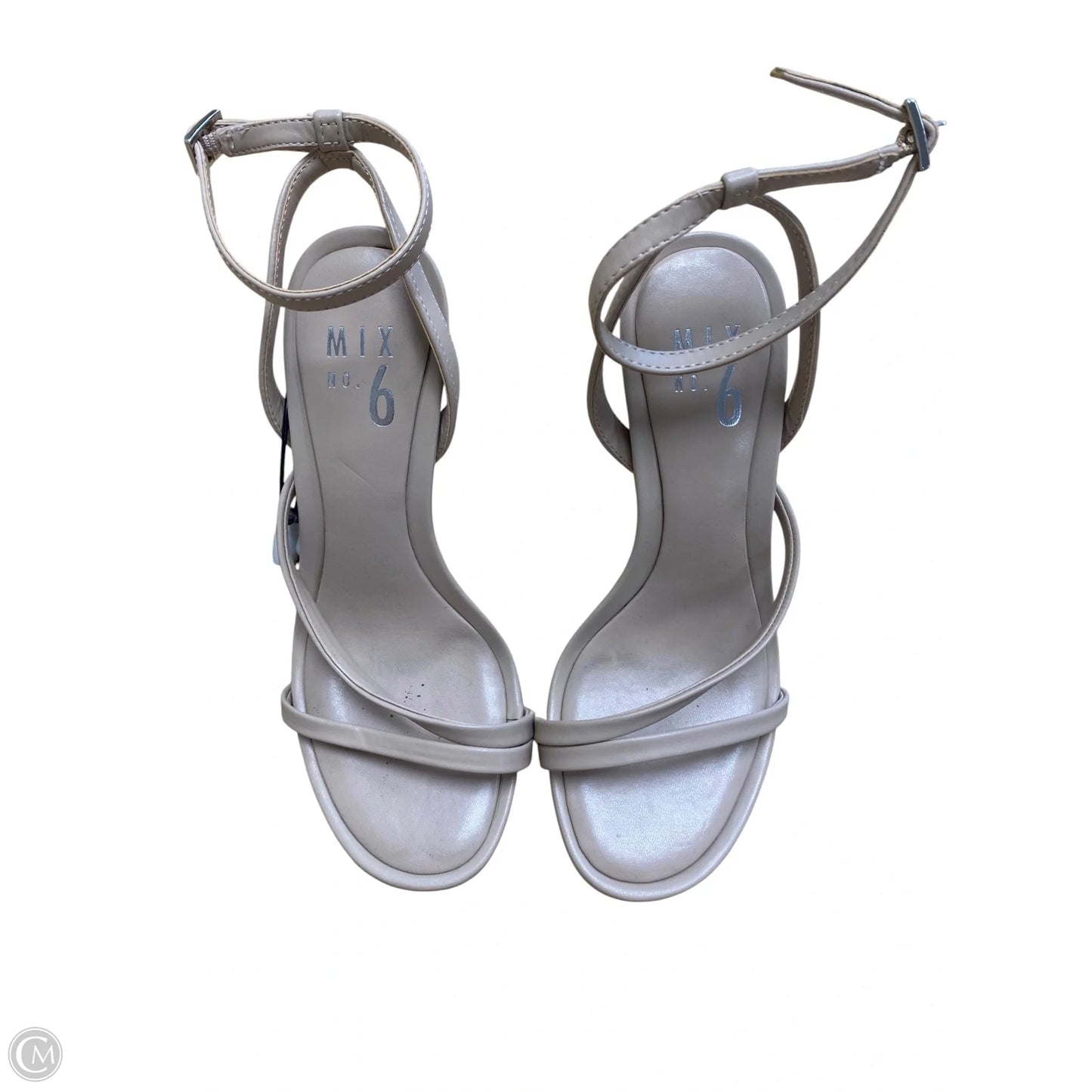 Shoes Heels Block By Mix No 6 In Cream, Size: 6