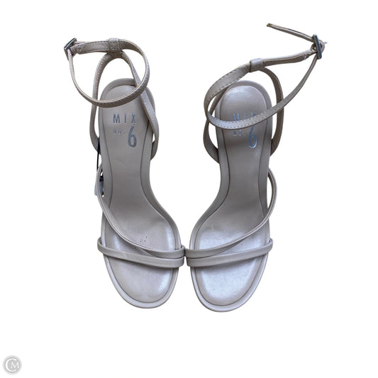 Shoes Heels Block By Mix No 6 In Cream, Size: 6
