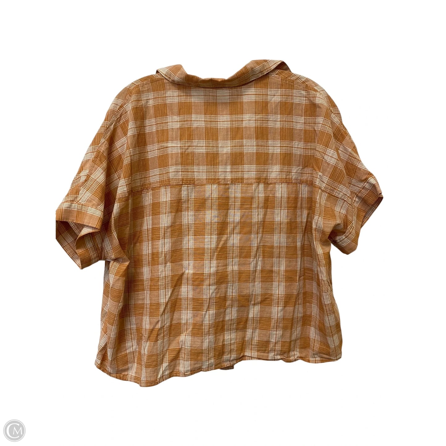 Top Short Sleeve By Madewell In Orange, Size: L