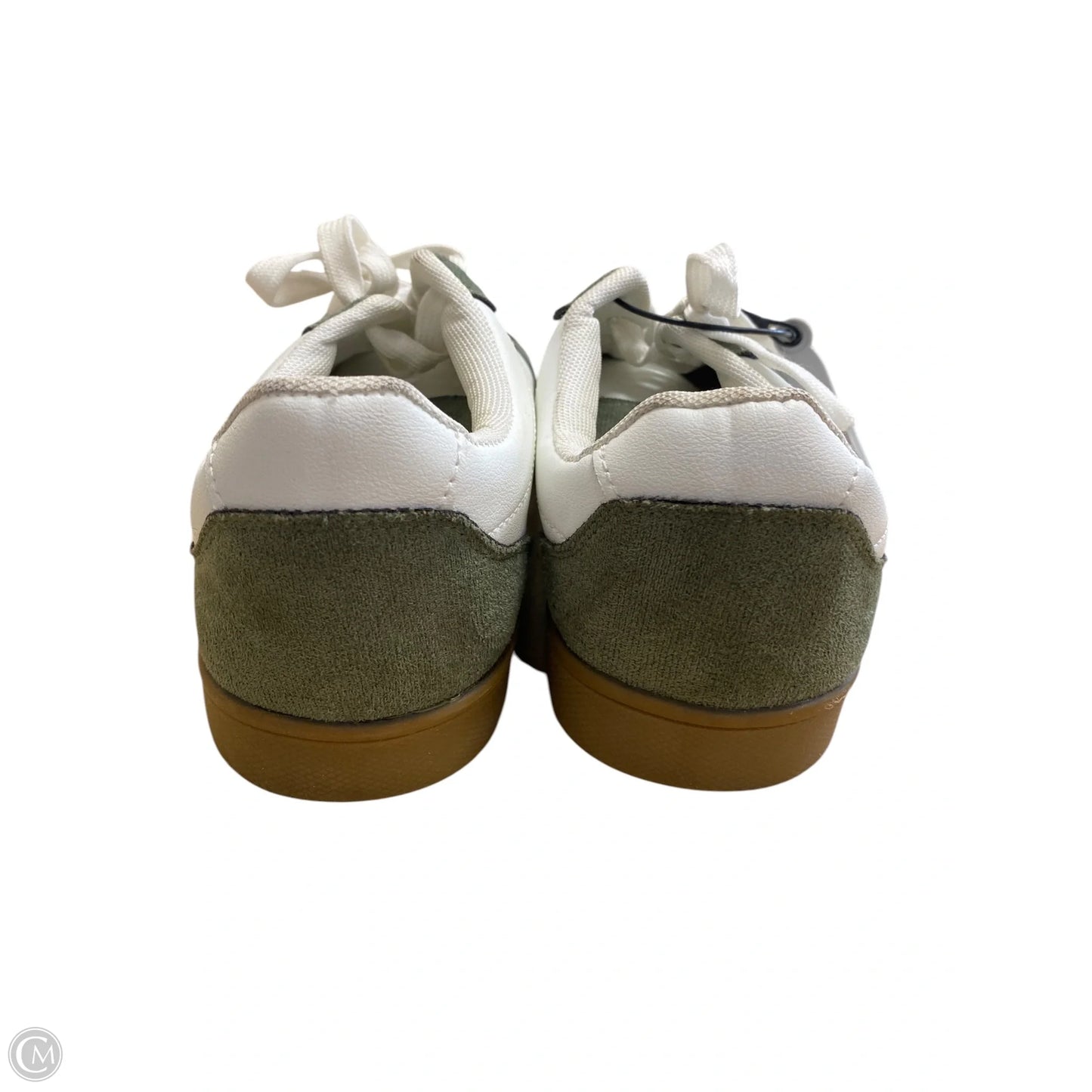 Shoes Flats By Clothes Mentor In Green & White, Size: 11