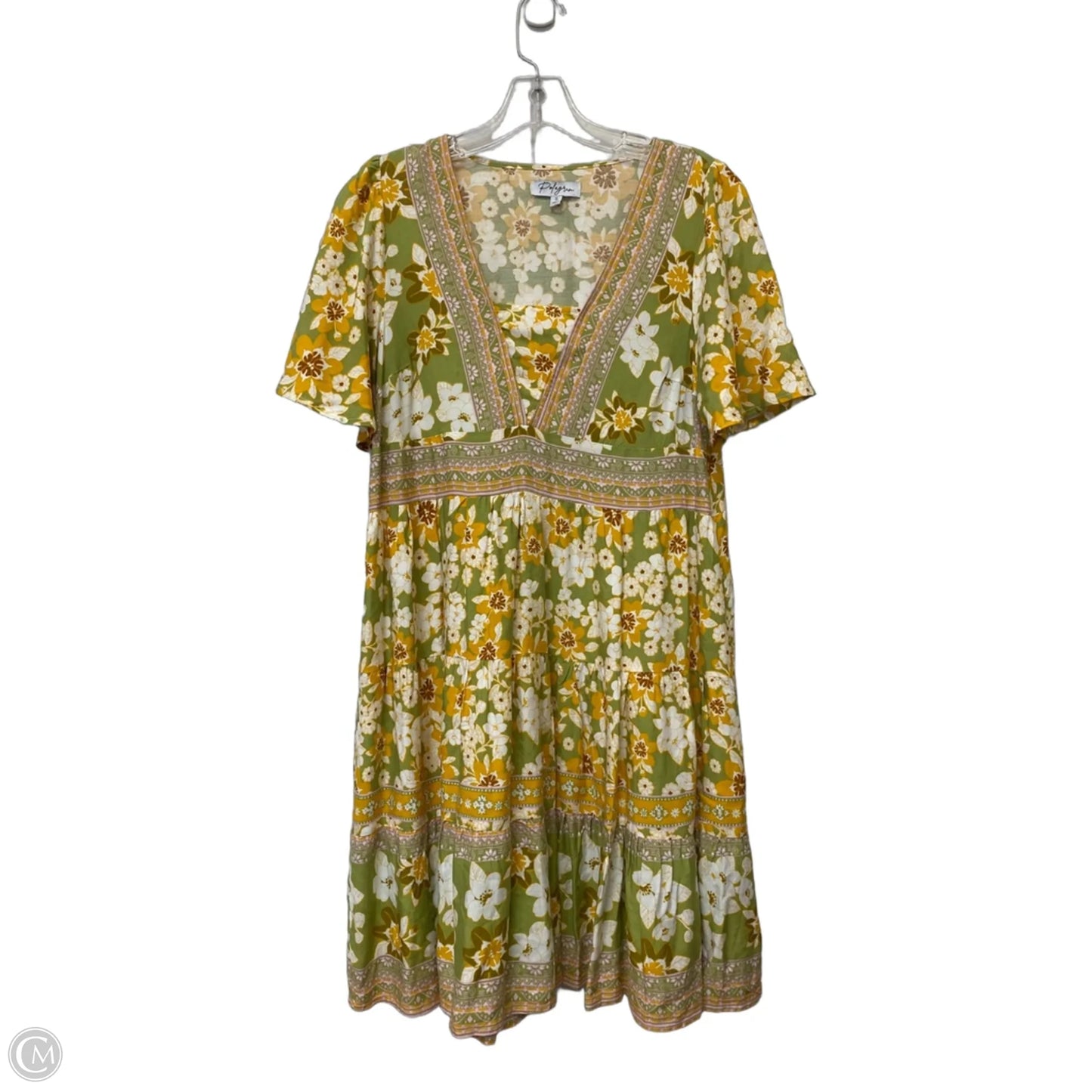 Dress Casual Short By Polygram In Floral Print, Size: S