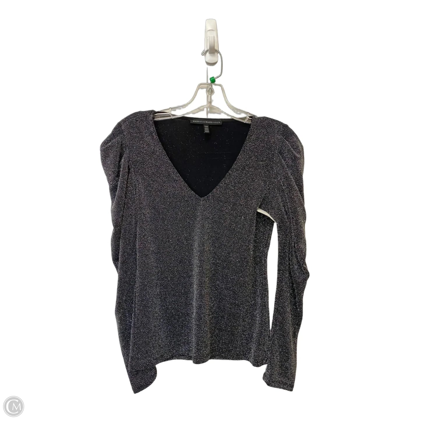 Top Long Sleeve By White House Black Market In Black, Size: Xxs