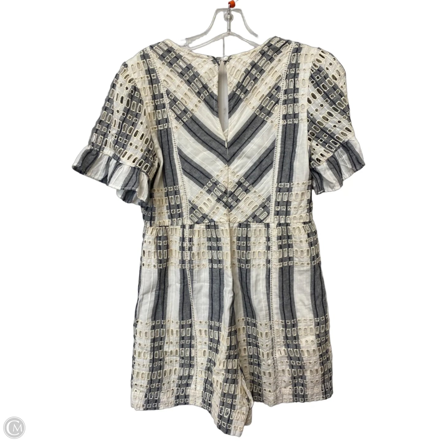 Dress Casual Short By Anthropologie In Grey & White, Size: 8