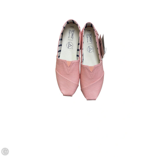 Shoes Flats By Toms In Pink, Size: 8.5
