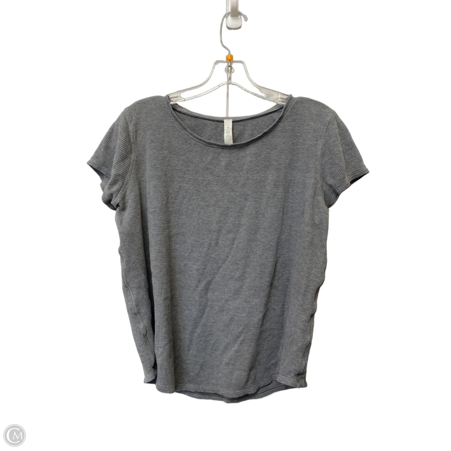 Top Short Sleeve By Lululemon In Grey, Size: 8