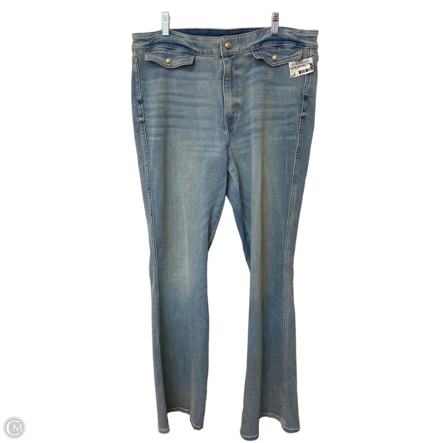 Jeans Flared By White House Black Market In Blue Denim, Size: 16
