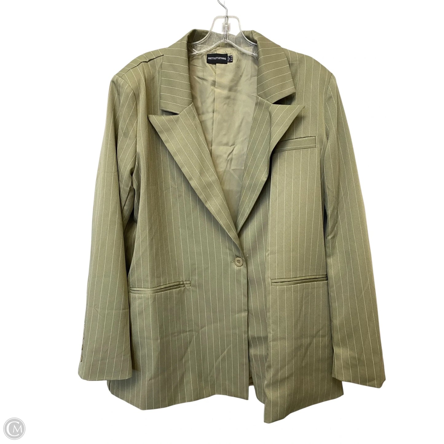 Blazer By Pretty Little Thing In Green, Size: 6