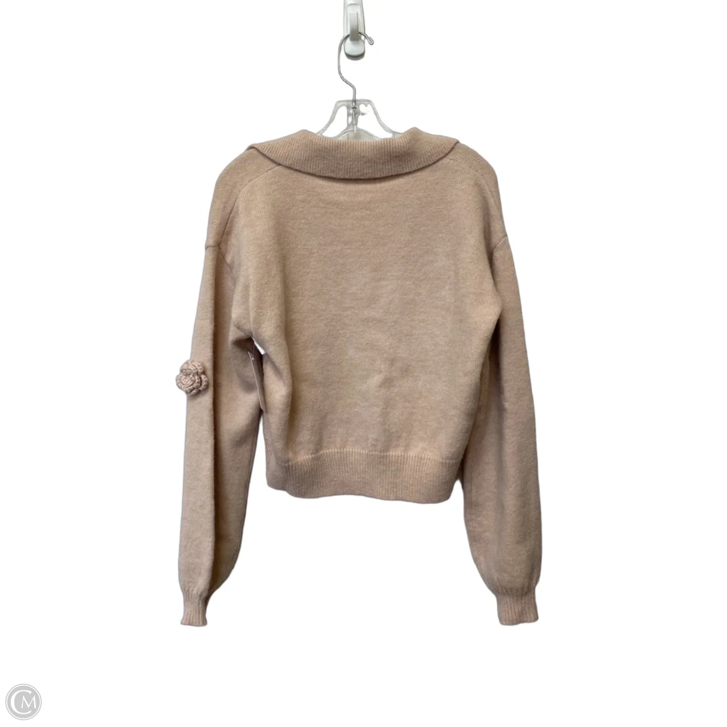 Sweater Cardigan By Bluivy In Pink, Size: S