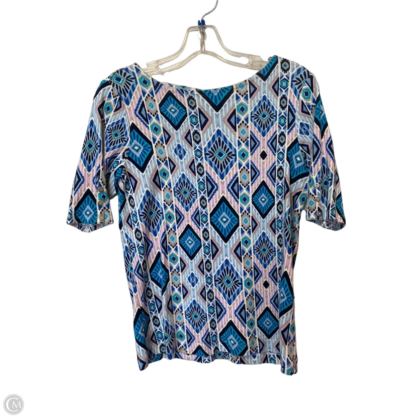 Top Short Sleeve By Chicos In Blue, Size: 0