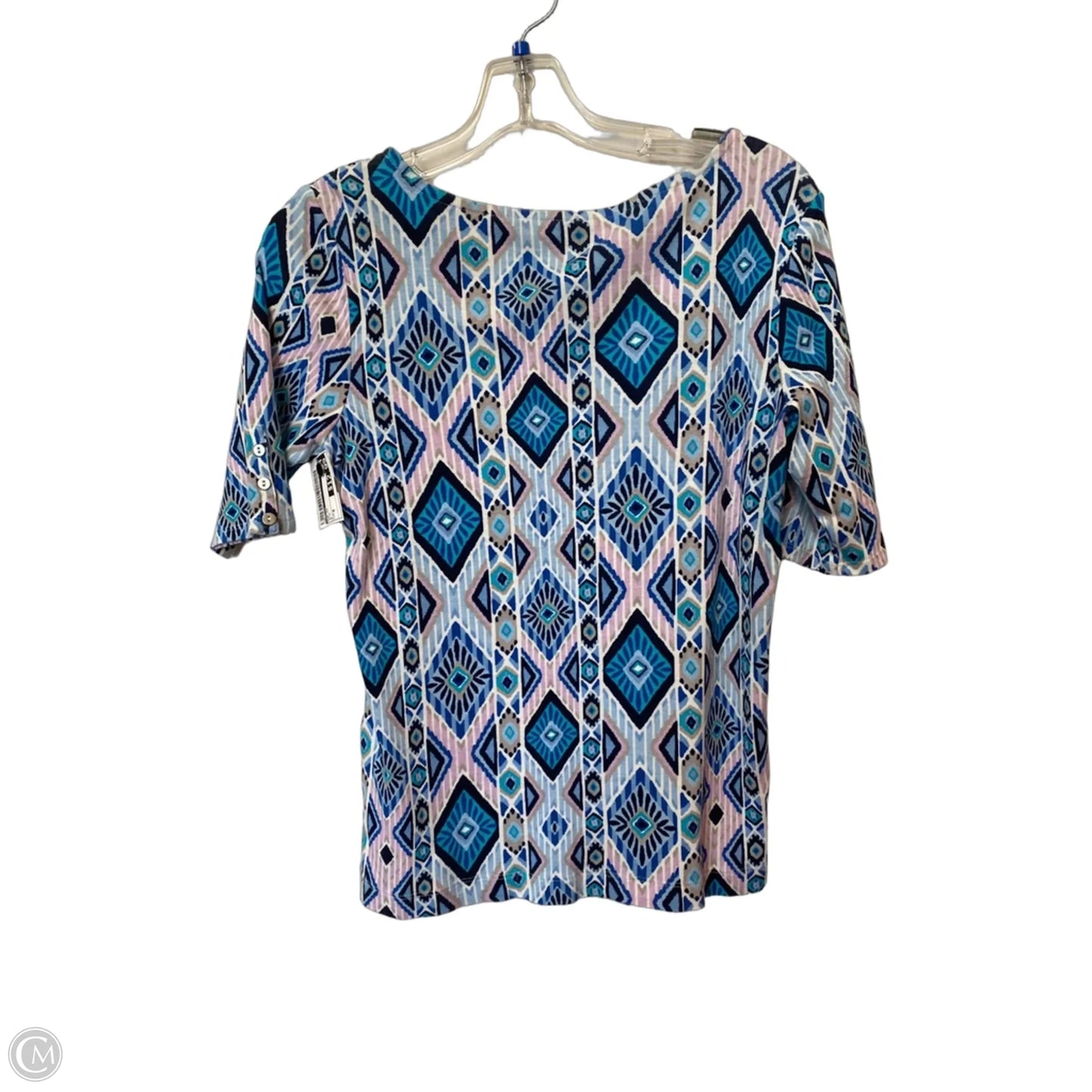 Top Short Sleeve By Chicos In Blue, Size: 0