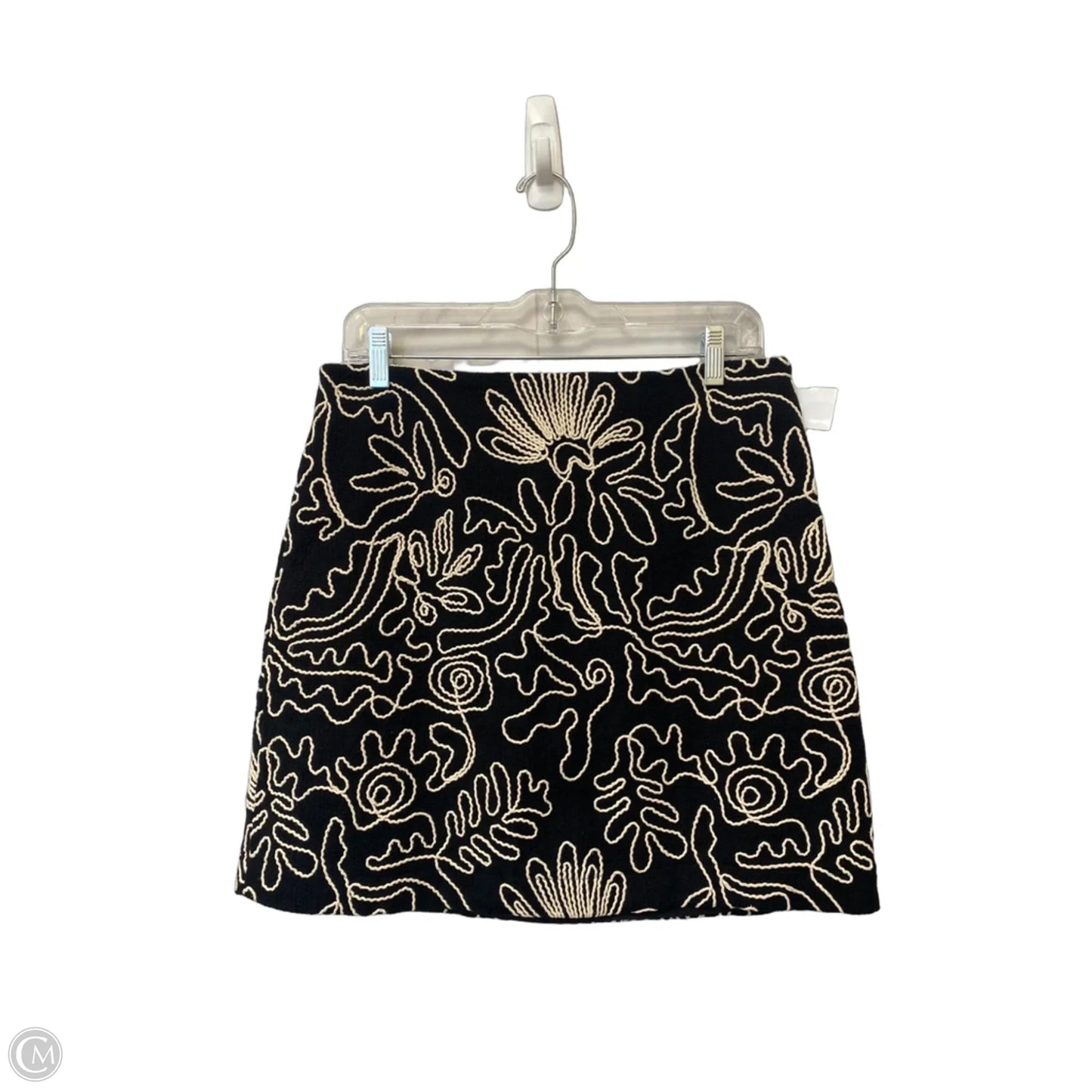 Skirt Mini & Short By Loft In Black & White, Size: 8
