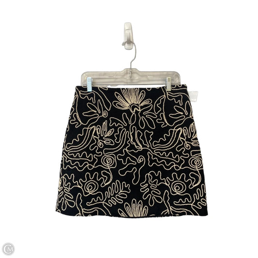 Skirt Mini & Short By Loft In Black & White, Size: 8
