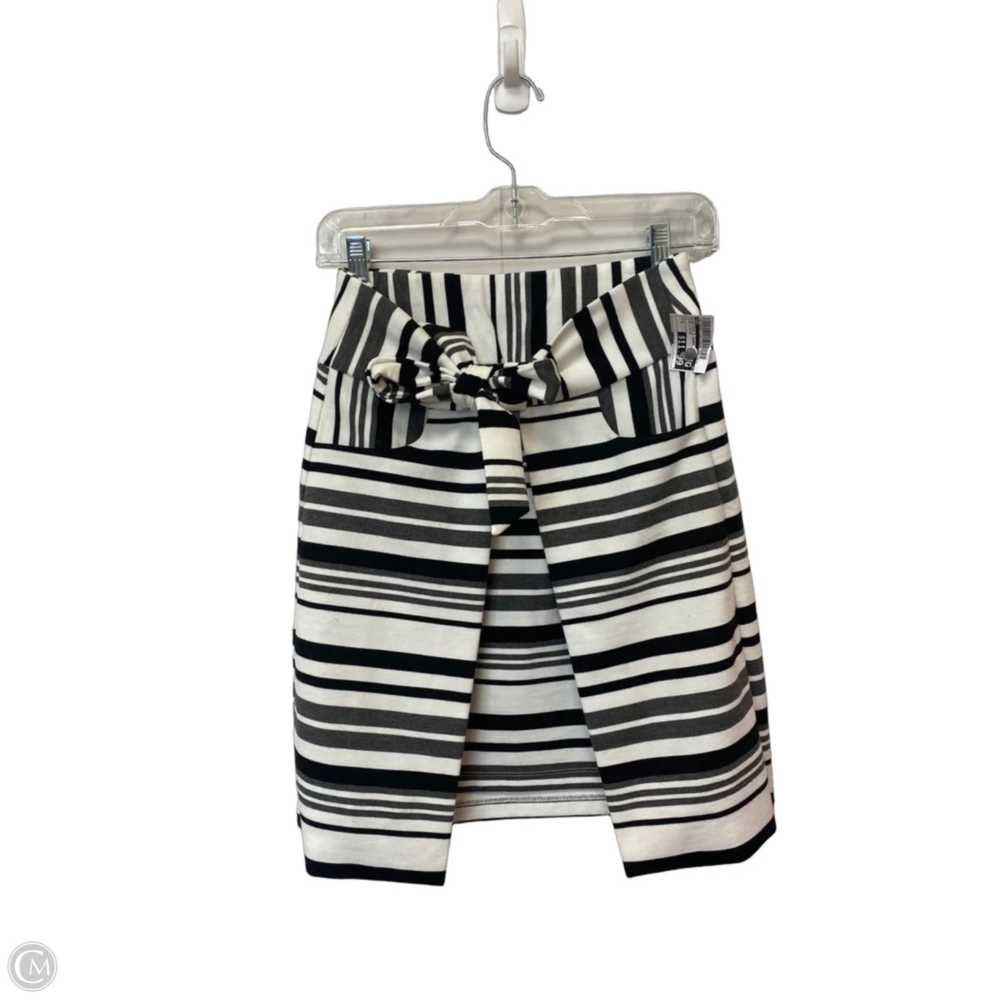 Skirt Mini & Short By Cabi In Black & White, Size: S