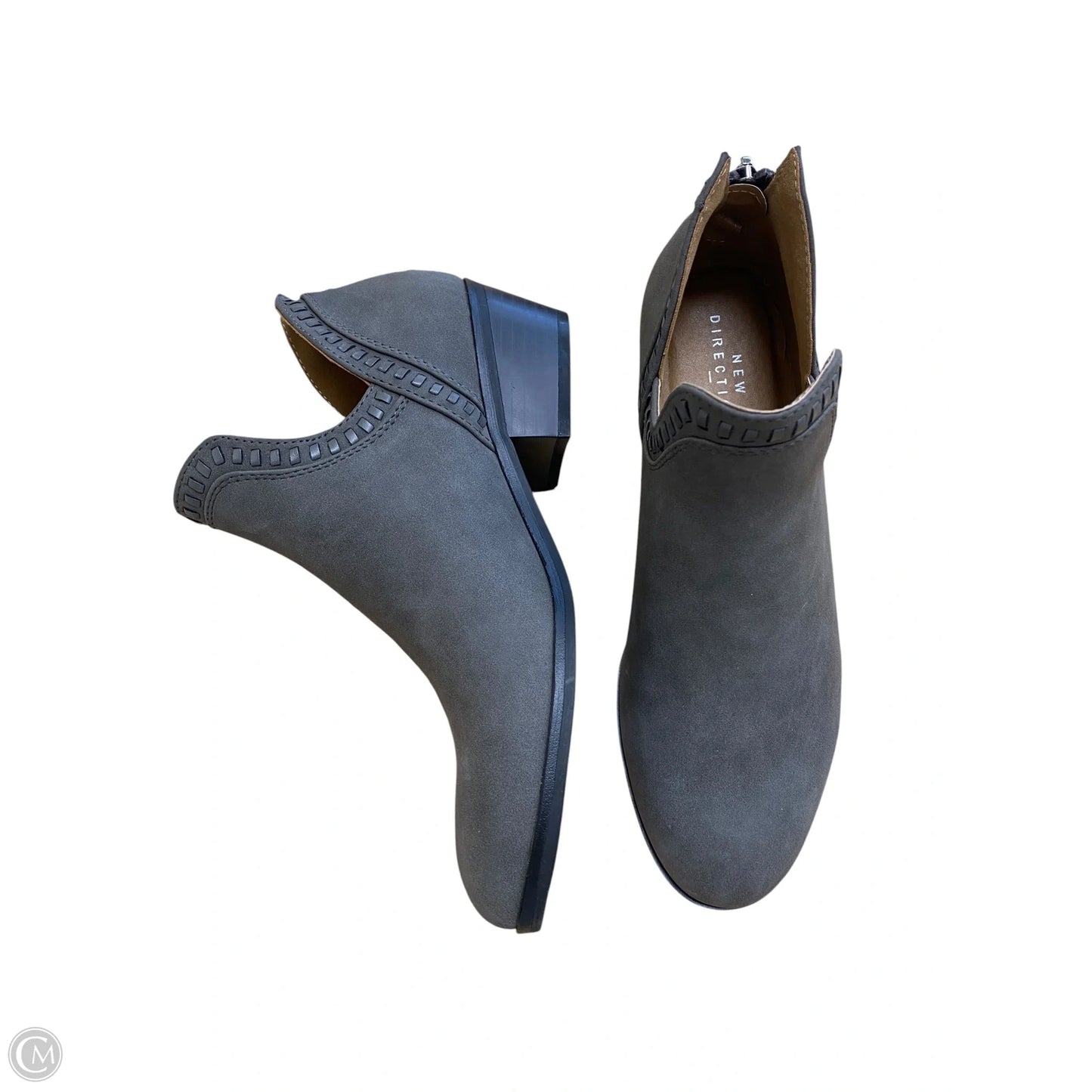Boots Ankle Flats By New Directions In Grey, Size: 7