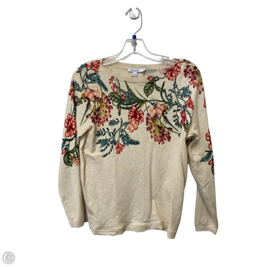 Top Long Sleeve By Chicos In Floral Print, Size: 0