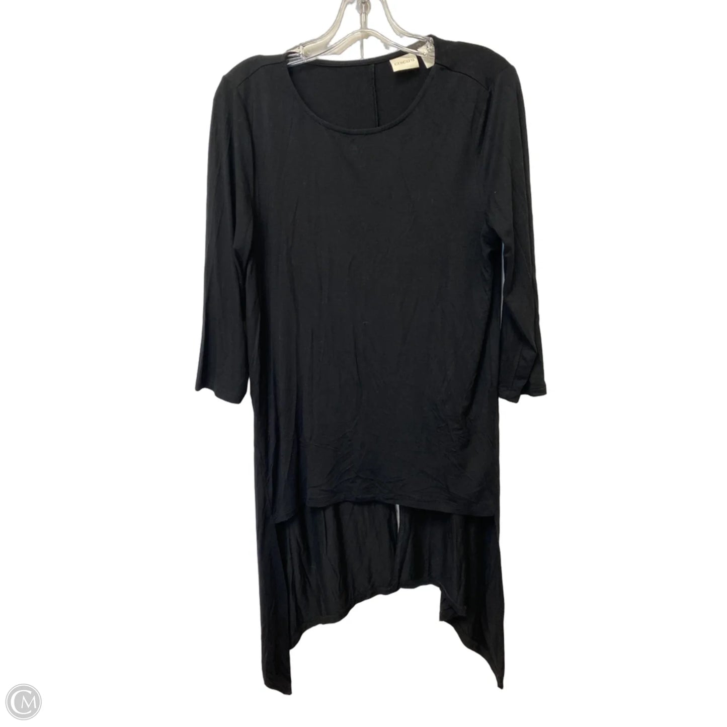 Top Long Sleeve By Chicos In Black, Size: M
