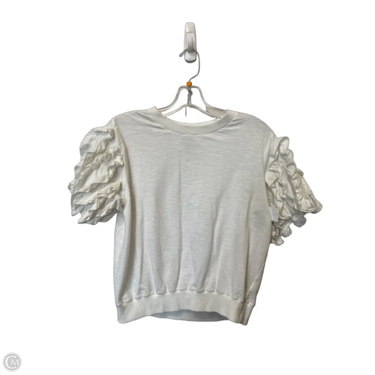 Top Short Sleeve By Maeve In White, Size: M