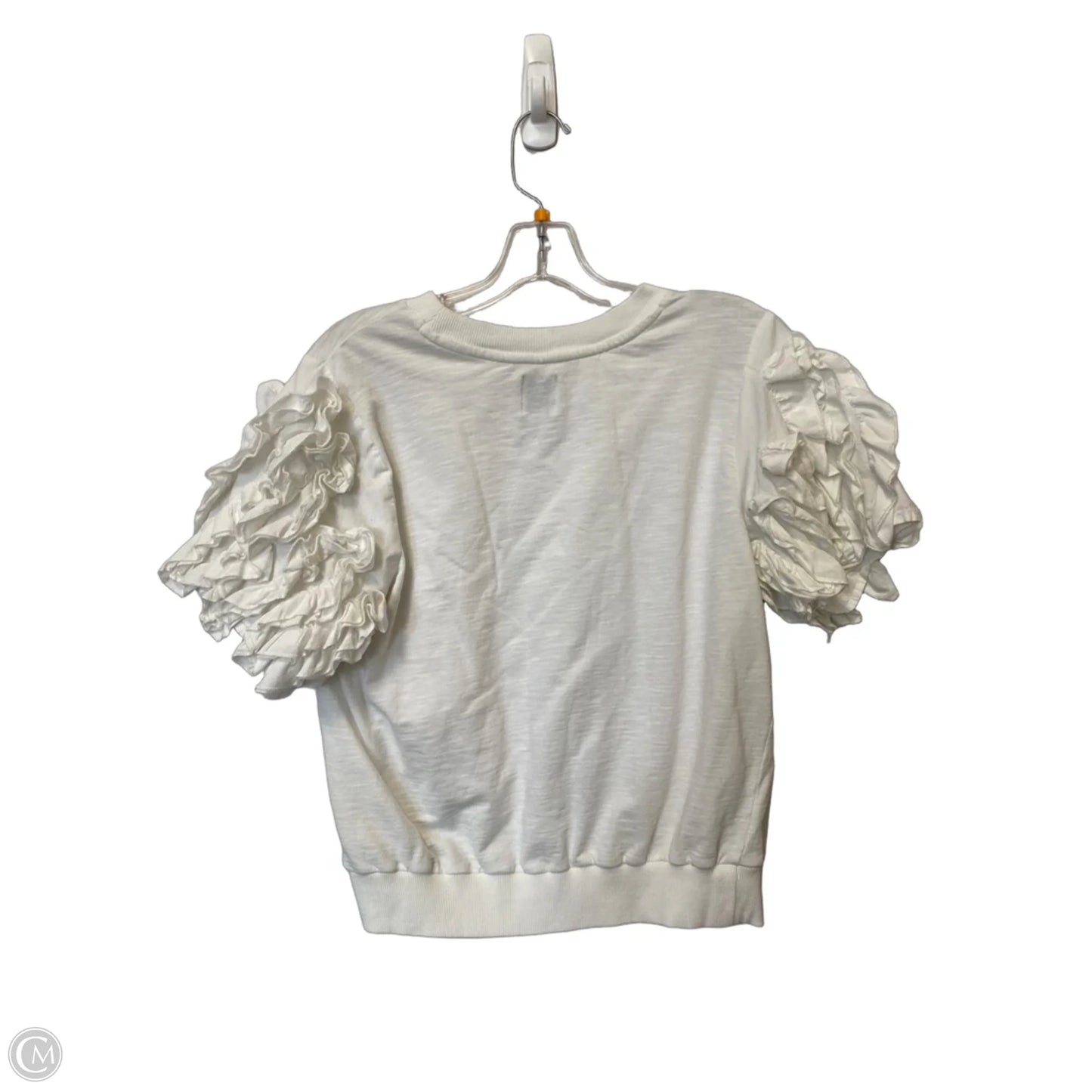 Top Short Sleeve By Maeve In White, Size: M