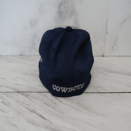 Youth Cream/Navy Dallas Cowboys Bone Cuffed Knit Hat